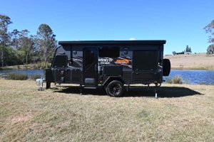 Infinity 15 Escape - 15ft Off Road Hybrid Caravan with ensuite and internal and external kitchen - Pops Up and Pops Out to 18ft