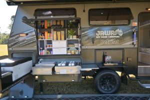 Retreat 16ft hybrid off road caravan - external kitchen