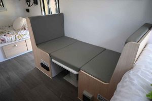 Retreat 16ft hybrid off road caravan - dinette bunk conversion