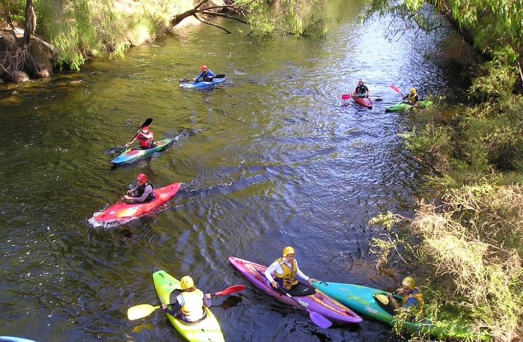 Kayaking in Collie, WA - a great activity as part of a boys weekend near Perth.