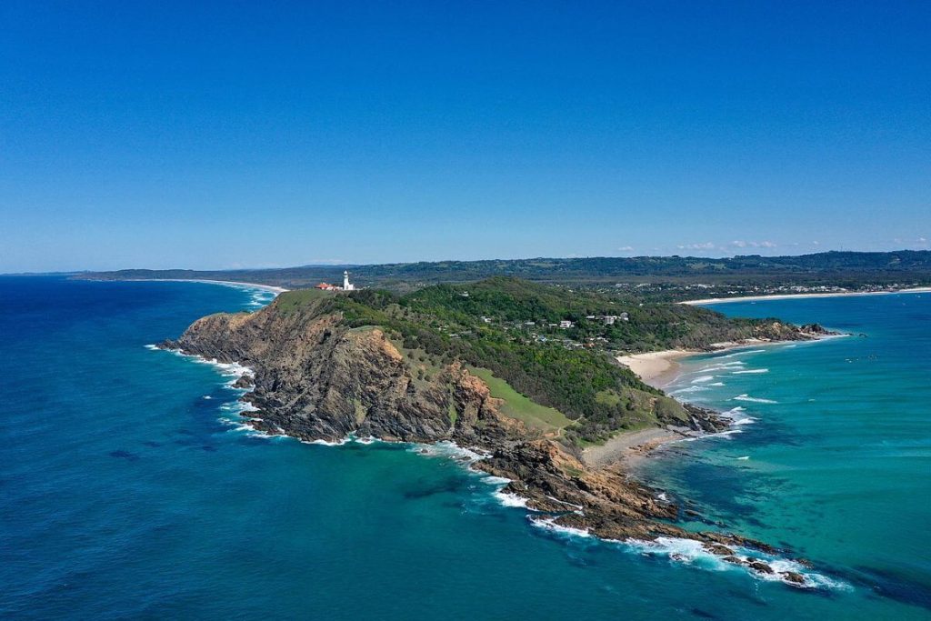 Byron Bay Lighthouse, Beach and Hinterlands in Northern NSW. 