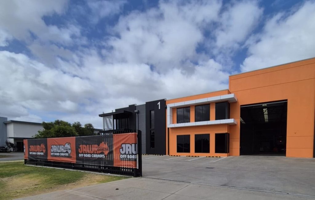 JAWA Perth showroom frontage. The best place to start your caravan shopping in Perth.