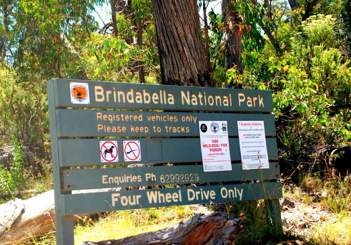 Entrance to Brindabella National Park, fantastic spot for off road camping near Canberra