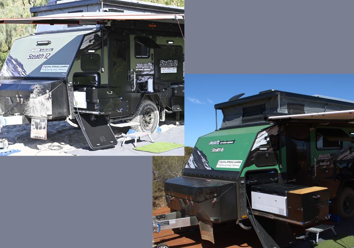 Stealth pop top hybrid caravans off road